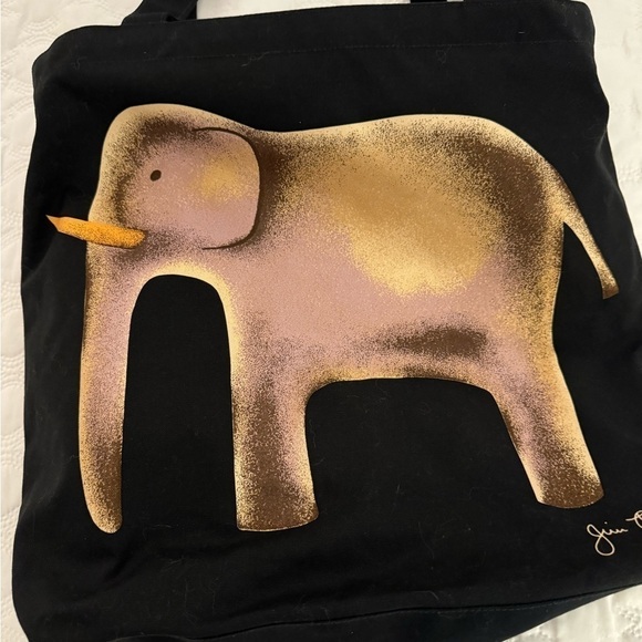 Jim Thompson Elephant Canvas Bag ❤️ - Picture 5 of 12